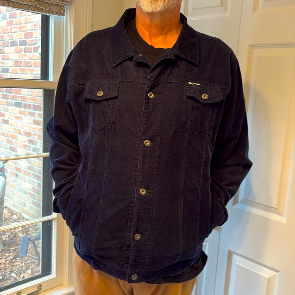 Iron and Resin corduroy jacket navy xxl